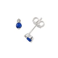 Orecchini Gazzola Gioielli Donna in Oro bianco Zaffiro 0.22 Ct OR-2019-16-1-FP35-4-Z-ST-N-G-SI - OR-2019-16-1-FP35-4-Z-ST-N-G-SI